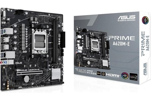 Asus Prime A620M-E-CSM AMD A620 AM5 Soket 6400 OC MHZ DDR5 mATX Anakart