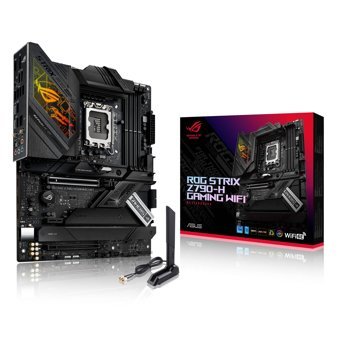 Asus ROG STRIX Z790-H OYUN WIFI, Intel Z790, 1700, ATX, 4 DDR5, HDMI, DP, Kablosuz 6E, 2.5G LAN, PCIe5, RGB, 4x M.2