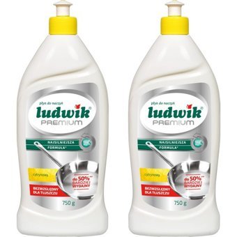 Ludwik Premium Limon Kokulu Sıvı El Bulaşık Deterjanı 2x750 ml