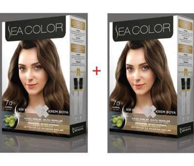 HbsStor 7.0 Kumral Krem Saç Boyası 2x50 ml