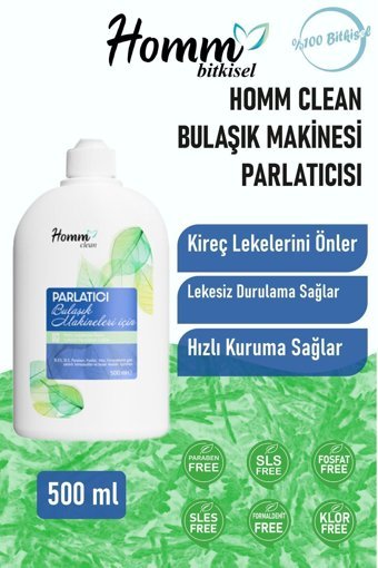 Homm Clean Bitkisel Bulaşık Makinesi Parlatıcısı 500 ml