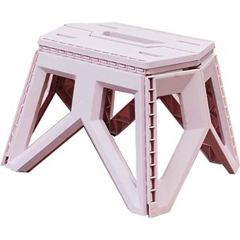 Plz Shop Plastik Katlanır Kamp Taburesi Pembe