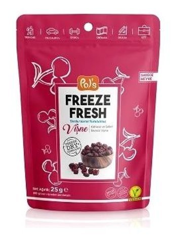 Pol'S Gurme Glutensiz Freeze Fresh Vişne 25 gr