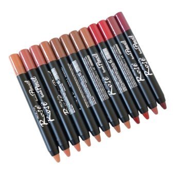 Roesıa Rose Cosmetics Jumbo 12'li Mat Dudak Kalemi Çok Renkli