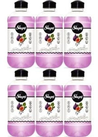Sleepy İncirli Organik Nemlendiricili Parabensiz Alkolsüz Köpük Vegan 6'lı 1.5 lt Sıvı Sabun