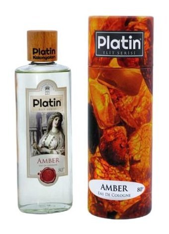 Platin Amber Cam Şişe Kolonya 250 ml