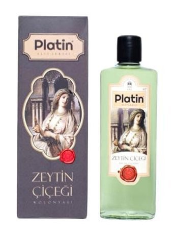 Platin Zeytin Çiçeği Cam Şişe Kolonya 250 ml
