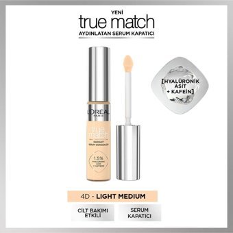 L'oréal Paris True Match 4D Light Medium Göz Altı Likit Kalem Kapatıcı
