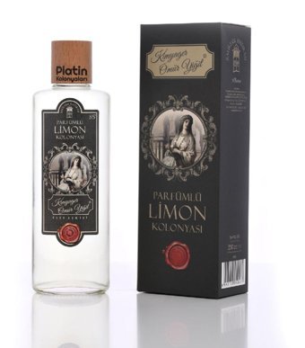 Platin Limon Cam Şişe Kolonya 250 ml