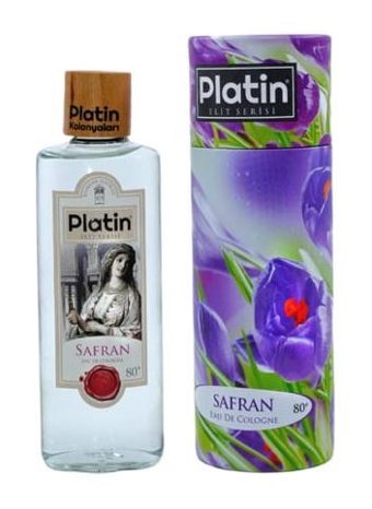 Platin Safran Cam Şişe Kolonya 250 ml