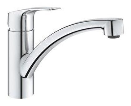 Grohe Eurosmart 30260003 Çift Girişli Aç Kapa Eviye Bataryası Gümüş