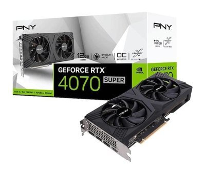Pny Super Verto OC RTX 4070 Super 12 GB GDDR6X PCI-Express 4.0 DirectX 12 Ultimate 2 Fanlı Fanlı Soğutma 192 Bit Gaming Nvidia Ekran Kartı