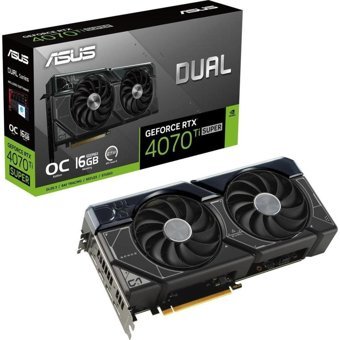 Asus Dual Super OC RTX 4070 Tİ 16 GB GDDR6X PCI-Express 4.0 DirectX 12 Ultimate 2 Fanlı Fanlı Soğutma 256 Bit Gaming Nvidia Ekran Kartı