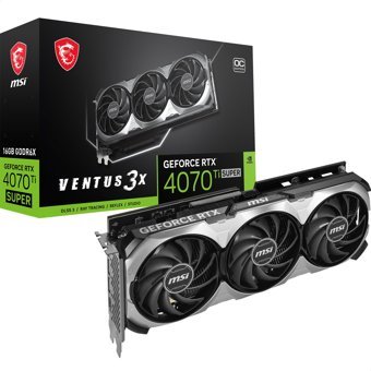 Msi Ventus 3X OC RTX 4070 Tİ Super 16 GB GDDR6X PCI-Express 4.0 DirectX 12 Ultimate 3 Fanlı Fanlı Soğutma 256 Bit Gaming Nvidia Ekran Kartı