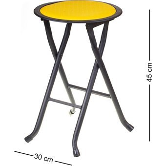 Nehar Home Plastik Katlanır Kamp Taburesi Beyaz