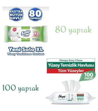 Sleepy 180 Yaprak 2'li Islak Mendil