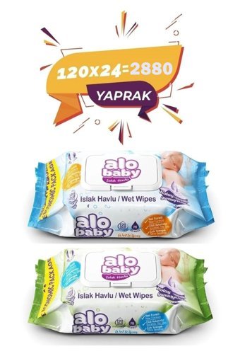 Alo Baby Ekopack 2880 Yaprak 24'lü Islak Mendil