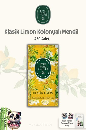 Eyüp Sabri Tuncer Klasik Limon 450 Yaprak 3'lü Islak Mendil
