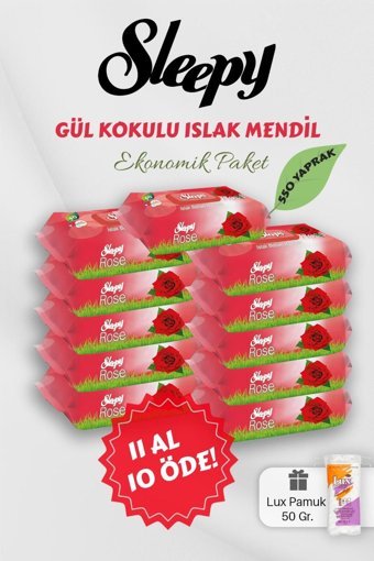 Sleepy Gül 550 Yaprak Islak Mendil