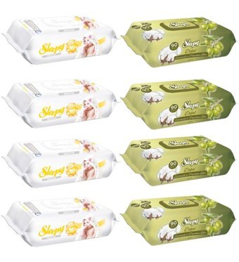 Sleepy Zeytinyağlı 720 Yaprak 8'li Islak Mendil