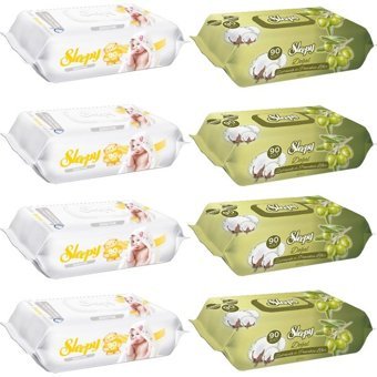 Sleepy Zeytinyağlı 720 Yaprak 8'li Islak Mendil