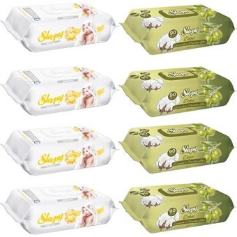 Sleepy Zeytinyağlı 720 Yaprak 8'li Islak Mendil
