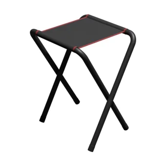Furnature Design Bez Katlanır Kamp Taburesi Siyah