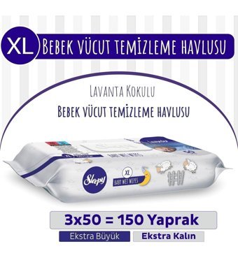 Sleepy Lavanta 150 Yaprak 3'lü Islak Mendil