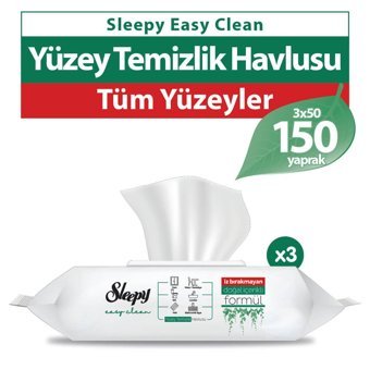 Sleepy Easy Clean 150 Yaprak 3'lü Islak Mendil