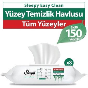 Sleepy Easy Clean 150 Yaprak 3'lü Islak Mendil