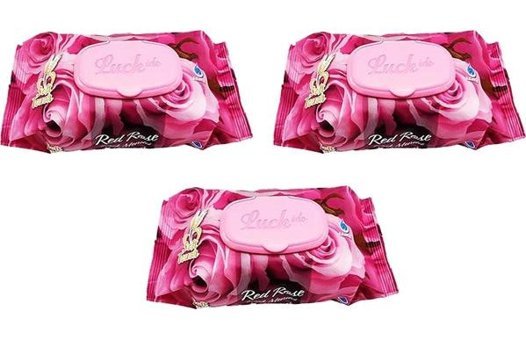 Luckido Red Rose 270 Yaprak 3'lü Islak Mendil