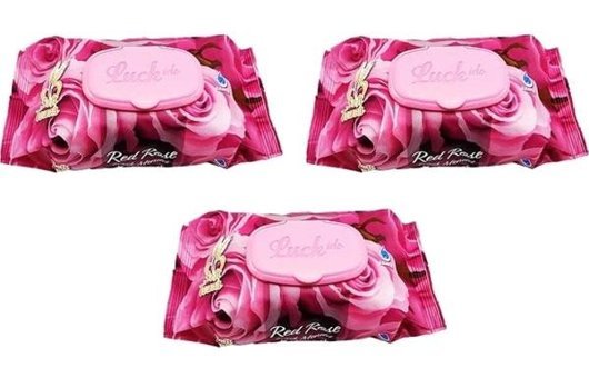 Luckido Red Rose 270 Yaprak 3'lü Islak Mendil