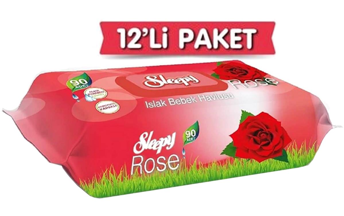 Sleepy Gül 540 Yaprak 6'lı Islak Mendil