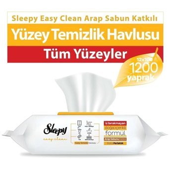 Sleepy Arap Sabunlu 100 Yaprak 12'li Islak Mendil