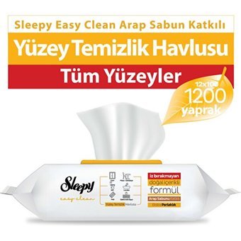 Sleepy Arap Sabunlu 100 Yaprak 12'li Islak Mendil