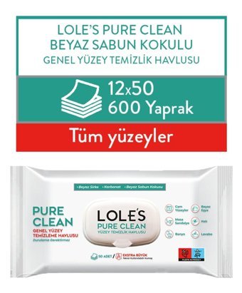 Lole's 600 Yaprak 12'li Islak Mendil