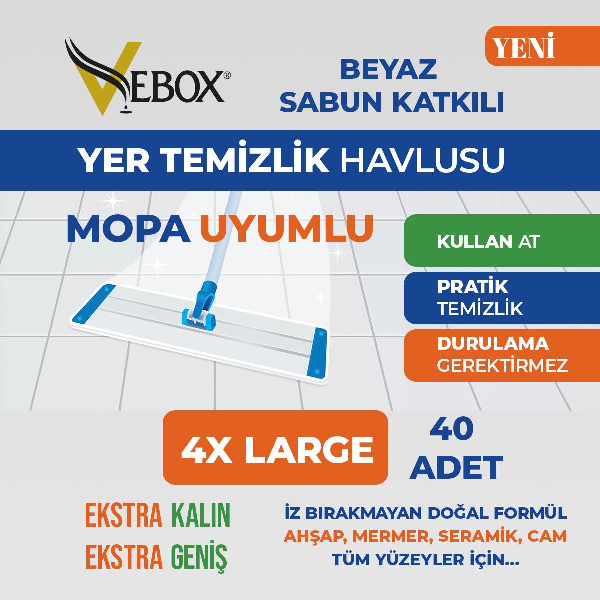 Vebox Easy 40 Yaprak Islak Mendil