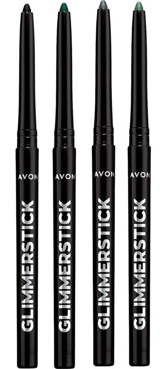 Avon Glimmerstick Asansörlü Parlak Simli Akmayan Çok Renkli Göz Kalemi Gri-Siyah-Yeşil
