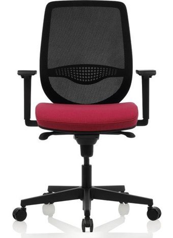 Bürosit Rhyme Kolçaklı Dönerli Bordo-Siyah Çalışma Sandalyesi