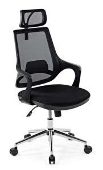 Seduna Skagen Headrest Başlıklı Kolçaklı Dönerli Siyah Çalışma Sandalyesi