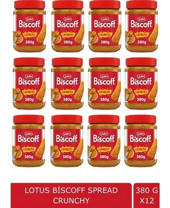 Lotus Biscoff Crunchy Spread Bisküvi Ezmesi 12x380 gr