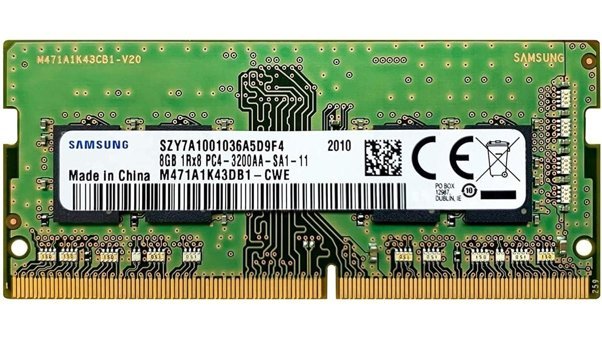 Samsung SAMSO3200/8 8 GB DDR4 1x8 3200 MHz Ram