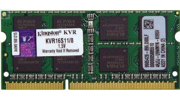 Kingston KVR16S11/8 8 GB DDR3 1x8 1600 MHz Ram