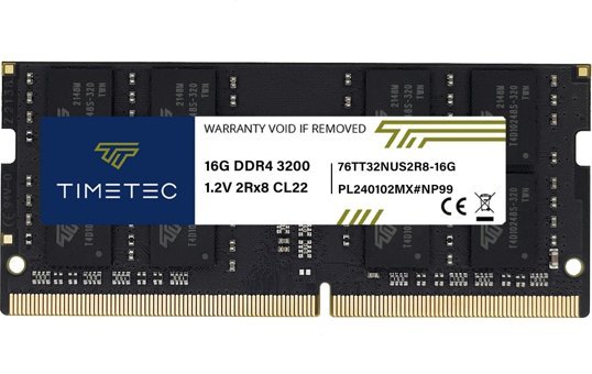 Timetec PC4-25600 16 GB DDR4 1x16 3200 MHz Ram