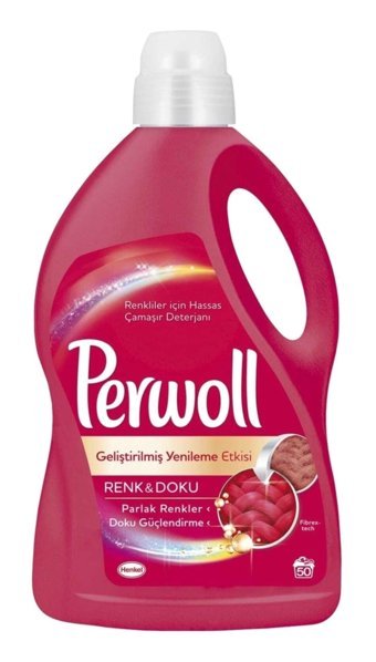 Perwoll Geliştirilmiş Yenileme Etkisi Renkliler İçin 300 Yıkama Sıvı Deterjan 3 lt