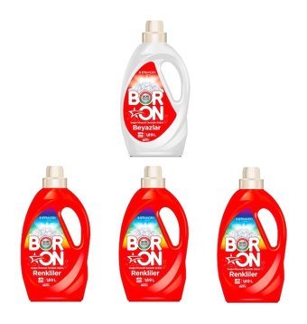Boron Doğal Renkliler ve Beyazlar İçin 104 Yıkama Sıvı Deterjan 1.69 lt