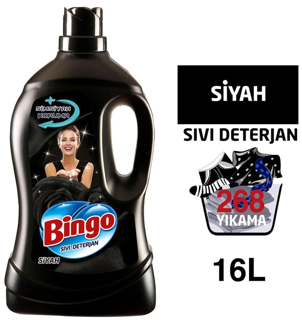 Bingo Siyahlar İçin 268 Yıkama Sıvı Deterjan 4x4 lt