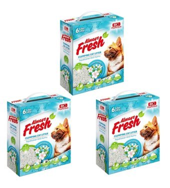 Bio PetActive Ferah Kokulu Topaklanan İnce Taneli Bentonit Kedi Kumu 3x6 lt