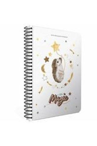 Gıpta A4 80 Yaprak Kareli Telli Karton Kapak 1 Adet A Little Magic Kirpi Okul Defteri