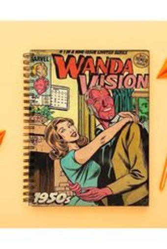 Lucidum Wanda Vision A5 100 Yaprak Çizgisiz Telli Karton Kapak 1 Adet Wanda Vision Okul Defteri